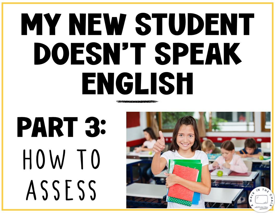 My New Student Doesn't Speak English - Part 3: How to Assess - A Walk ...