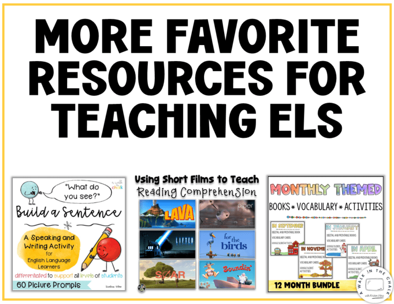 Instructional Resources for the ESL Classroom