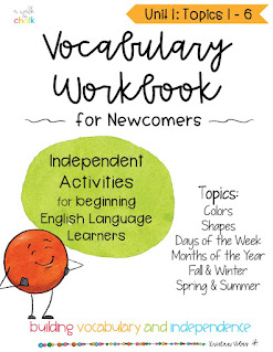 Vocabulary Workbook for Newcomers