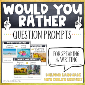 Question Prompts Warm-up Activity