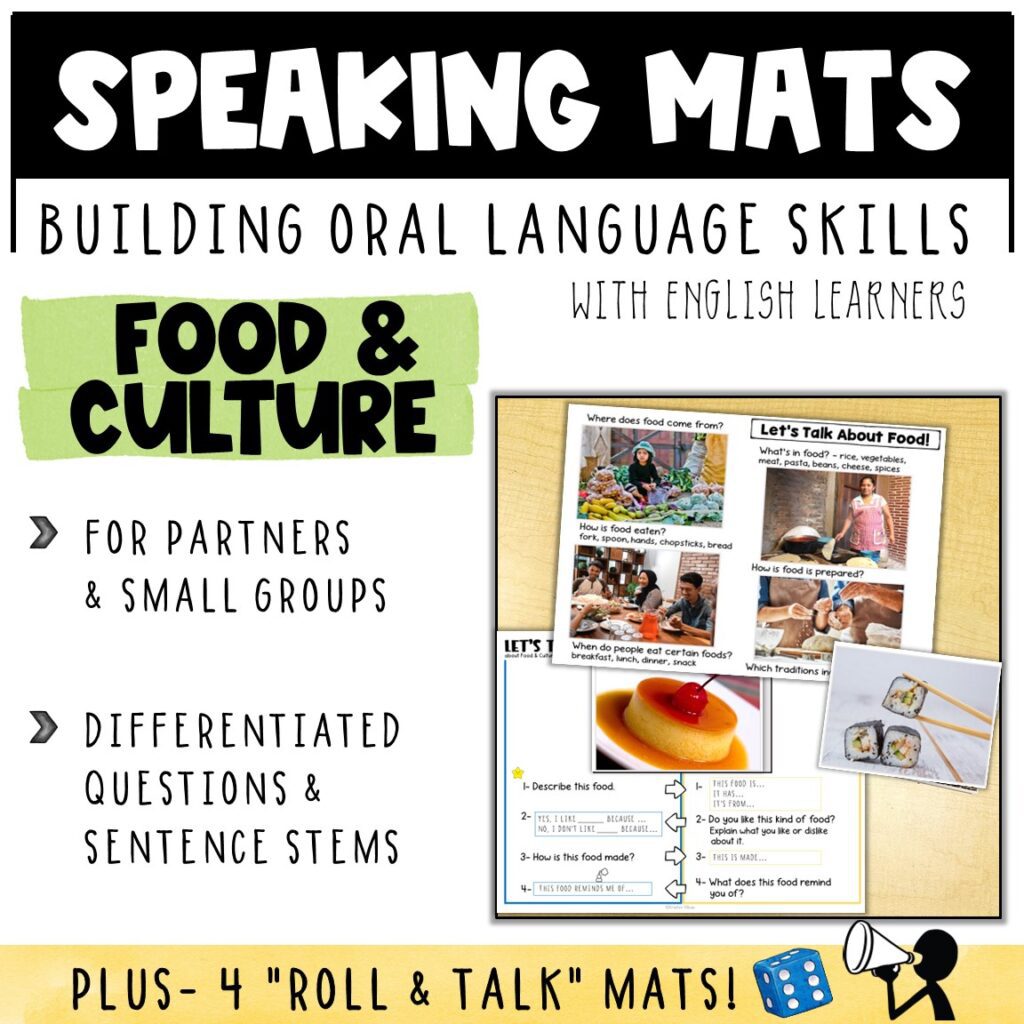 ESL Speaking Activity Food and Culture