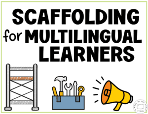 Teacher using instructional scaffolding to make language accessible for multilingual learners