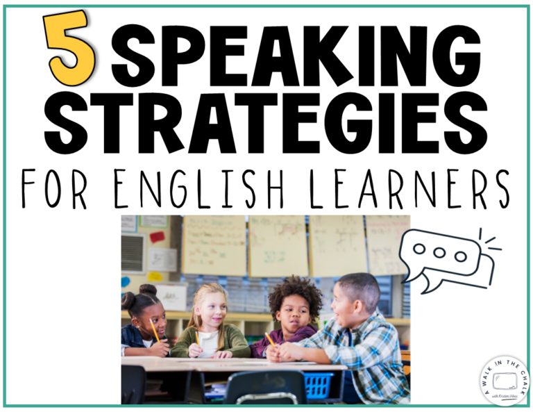 5 Speaking Strategies for ELs