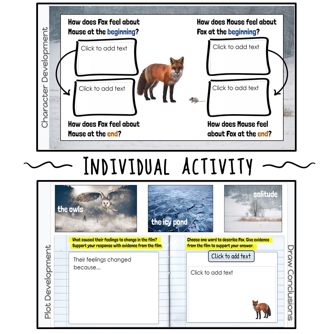 Short Film Activities for Language & Comprehension Skills | A Fox and a Mouse - Image 3